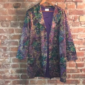 Vintage “ABC Collection” Textured Bohemian Duster